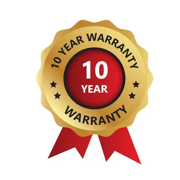 10 Year Warranty