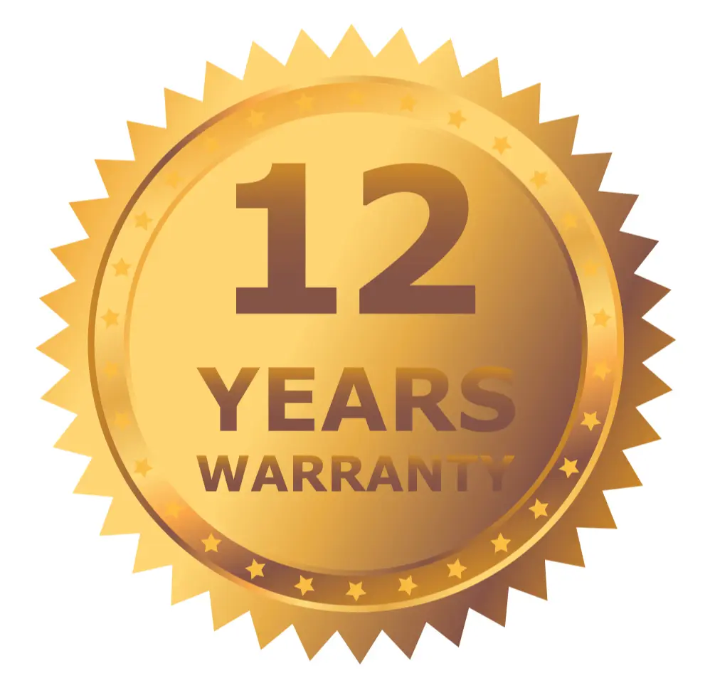 12 Year Warranty